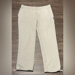 Vintage 90s Polo Ralph Lauren Fleece Sweatpants Gray Joggers Size XL
